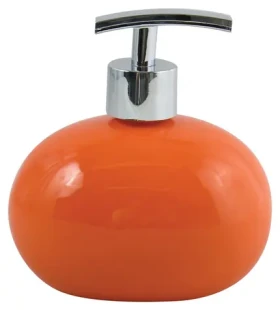 MSV JAVA dávkovač mydla oranžový / keramika / 360 ml