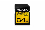 ADATA Premier One SDXC karta 64 GB/UHS-II U3 Class 10/ R: 290 MB/s/W: 260 MB/s (ASDX64GUII3CL10-C)