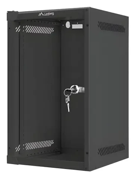 Lanberg WF10-2309-10B čierna / Nástenná skriňa / 10" / 9U / 280x310 mm / nosnosť 20 kg (WF10-2309-10B)