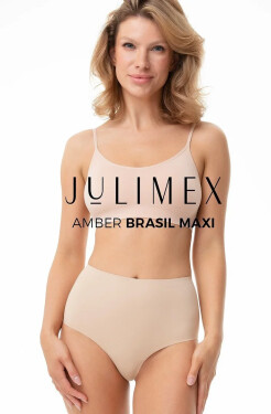 Julimex Amber Brasil Maxi nohavičky S-2XL Béžová XXL