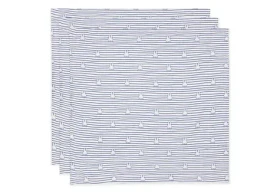 Jollein Plienky 3 ks 70x70 cm Miffy Stripe Navy / Rozmery 70 x 70 cm / 3 ks (535-851-68008)