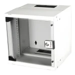 Equip ECO 300x300 sivá / Nástenný rozvádzač 10" / 6U / sklenené dvere / hĺbka 300 mm (EWM-06-3030-G)
