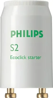 Philips S2 biela / Štartér pre žiarivky / 4-22W / 220-240V / 2 piny / 10 ks (928390720285)