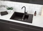 DEANTE DEANTE - Andante grafit - Granitový drez, 1.5 - bowl s odkvapkávačom ZQN_2513