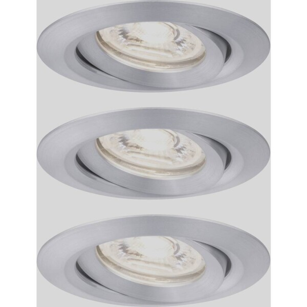Paulmann 92975 EBL Nova mini Plus Coin LED vstavané svetlo sada 3 ks 4.20 W hliník; 92975