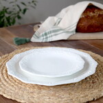 Chic Antique Porcelánový jedálenský tanier s čipkou Provence lace 27cm