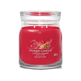 Yankee Candle Signature Sparkling Cinnamon 368g - sviečka stredná 2 knôty / doba horenia: až 50h (5038581129501)