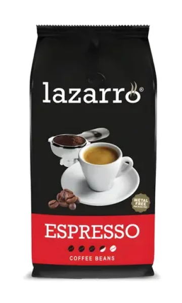Lazarro Espresso 1 kg / Zrnková káva / Arabica Robusta / Stredne pražená