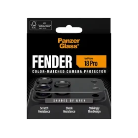 PanzerGlass FENDER Apple iPhone 18 Pre sivý / Ochranný prvok fotoaparátu / Silikón / Plne nalepovací (PG21195)