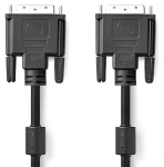 Nedis DVI-D 24+1 - DVI-D 24+1 2 m čierna / DVI kábel / 2560×1600 / poniklované konektory / priamy (CCGB32000BK20)