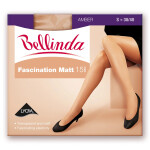 Pančuchy FASCINATION MATT 15 DEN Black - BELLINDA L černá