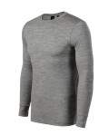 Pánske tričko Merino Rise LS tmavo šedé S