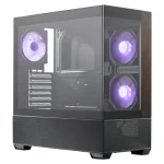 Cooler Master Elite 690 Wood čierna / ATX / 2x USB-A 3.0 / 1x USB-C 3.2 / 3x 120mm ARGB / bez zdroja / priehľadná bočnica (E690-KHNN-S00)