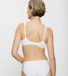 Dámska moderná čipkovaná+bavlnená podprsenka W02 - WHITE - biela 0003 - TRIUMPH WHITE 90D