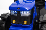 Mamido Mamido Detský elektrický traktor s vlečkou 12V 7Ah modrý