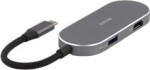 Deltaco USB-C jungčių stotelė DELTACO, 1x HDMI/RJ45/SD/mSD, 3x USB-A / USBC-HDMI26 / 1902421