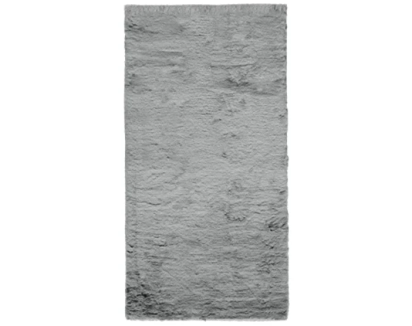 Koberec Bobs 80x150 cm, šedá imitácia králičej kožušiny%