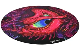 Arozzi Zona Floorpad Crawling Chaos / ochranná podložka na podlahu / guľatá 121 cm priemer / dračí design (AZ-ZONA-PAD-CHAOS)