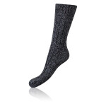 Zimné unisex ponožky NORWEGIAN STYLE SOCKS BELLINDA čierna