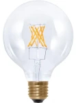 SEGULA LED Globe 95 5W(35W) číra / Žiarovka / E27 / 400lm / 2200K / stmievateľné (55283)