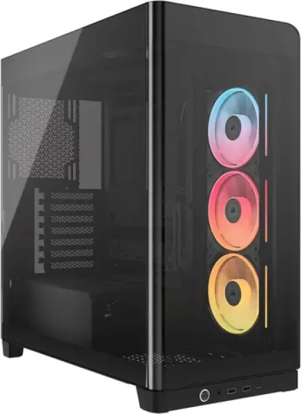 Corsair FRAME 4500X LX R RGB iCUE LINK čierna / E-ATX / 2x USB-A / 1x USB-C / 3x 120mm / bez zdroja / priehľadná bočnica (CC-9011316-WW)