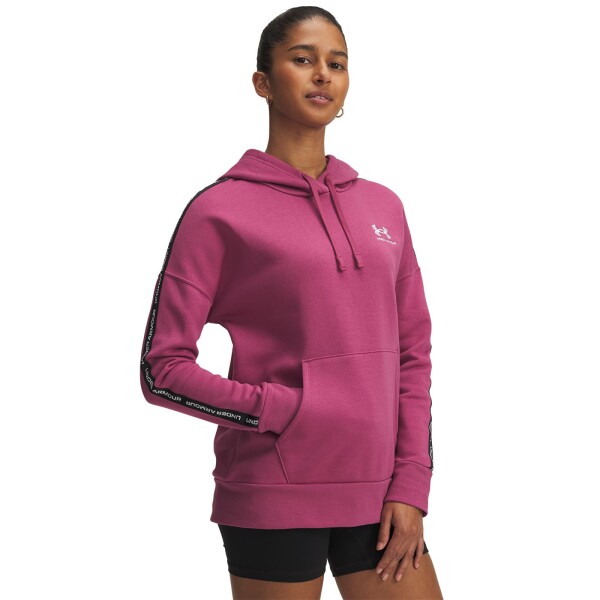 Mikina Under Armour Icon Fleece Taped Hoodiey Red M