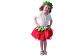 MaDe 09158 - Šaty na karneval - jahoda, 92 - 104 cm