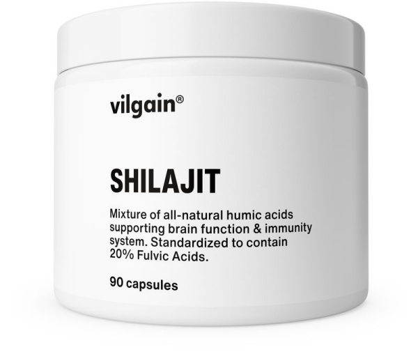 Vilgain Shilajit – 20 % extrakt kyseliny fulvovej 90 kapsúl