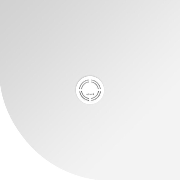 POLYSAN - FLEXIA sprchová vanička z liateho mramoru štvrťkruh, s možnosťou úpravy rozmeru, 90x90cm, R550 91181