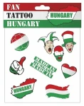 Sportteam Tetovacie obtlačky Maďarsko / Tetovacie obtlačky / fanúšikovský doplnok / 100% ekologické