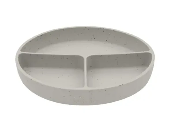 KikkaBoo Tanier delený s prísavkou Platinum Silicone Sand / od 6 mesiacov (31302050033KB)