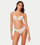 PURE MICRO - podprsenka s vypchávkami a kosticami z recyklovaného mikrovlákna Triumph CAMEO BEIGE 65B