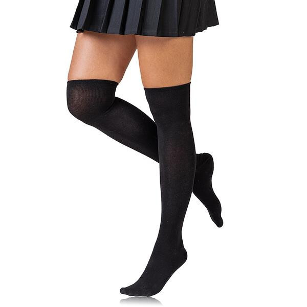 Dámske podkolienky OVERKNEE Black - BELLINDA 35-38 černá