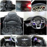 Mamido Elektrické autíčko Mercedes GLC63s s pohonom 4x4 a koženým interiérom, čierne