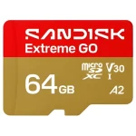 SanDisk Extreme GO microSDXC 64 GB / Pamäťová karta / čítanie 170 MB/s / zápis 80 MB/s (SDSQXGN-064G-GN6MN)