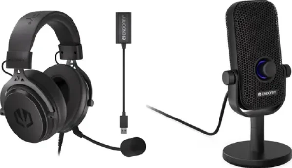 Endorfy VIRO PLUS USB + Solum Voice S / Herný set / 7.1 virtuálny zvuk / 53mm meniče / USB (M-9140687)