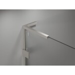 MEXEN/S - Lunar-F L sprchový kút skladacie dvere ľavá 75 x 70, transparent, nikel kartáčovaný 836L-075-070-97-00-L