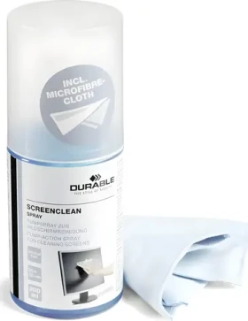 Durable Screenclean 582300 / Čistiaci sprej na displeje / 200 ml / + utierka (582300)