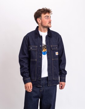 Carhartt WIP Oakland Shirt Jacket Blue/Dark Navy rinsed L