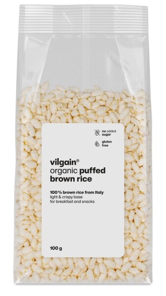 Vilgain Pufovaná celozrnná ryža BIO – 100 g