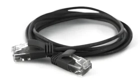 Wantec 7319 čierna / Patch kábel / Cat6a U/UTP / RJ-45 / 10 m (7319)