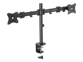 Digitus DA-90349 čierny / Stojan na 2 monitory / VESA 75x100 / do 27" / náklon ±45° (DA-90349)