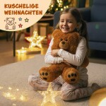 Deuba Hnedý plyšový medveď 50cm so srdcom