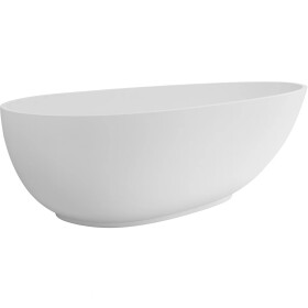 CERANO - Vaňa z liateho mramoru Aura - voľne stojaca - biela matná - 180x90x58 CER-VELA1050W