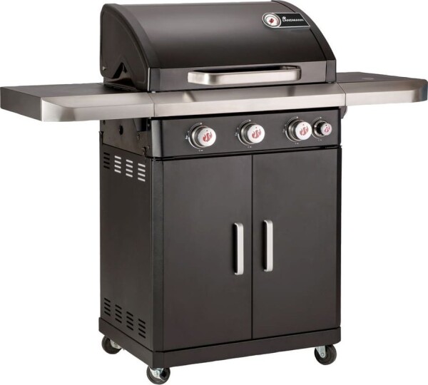 Landmann Rexon PTS 3.1 Čierny (12273) Grill záhradný plynový 14 kW 64 cm x 40 cm