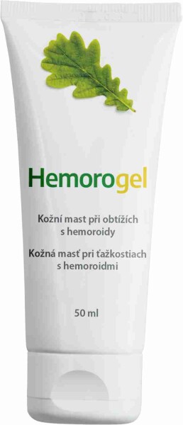 HEMOROGEL Kožná masť pri ťažkostiach s hemoroidmi 50 ml