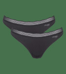 Tanga sloggi GO Blush String 2P čierne Black - SLOGGI BLACK M
