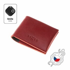 FIXED Smile Wallet Kožená peňaženka so smart trackerom FIXED Smile PRO červená (FIXSM-SMMW2-RD)