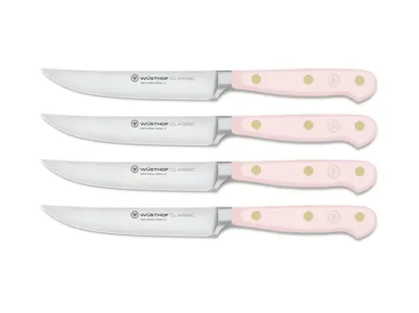 Wüsthof Sada 4 nožov na steaky Classic Colour 12 cm Pink Himalayan Salt / rovné ostrie (1061760404)