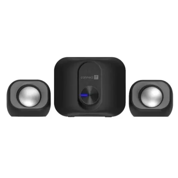 Connect IT Rumble PRE PC čierna / Reproduktory 2.1 / 11W / USB-A + 3.5 mm (CSP-2100-BK)